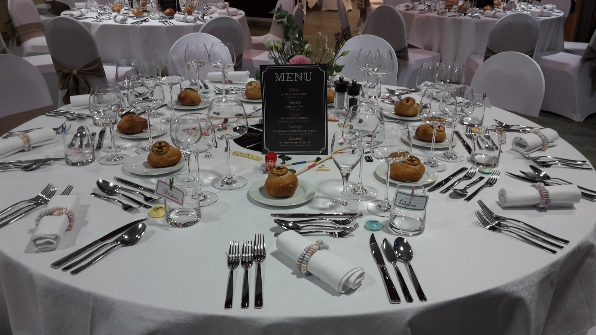 Exemple de mise en place banquet