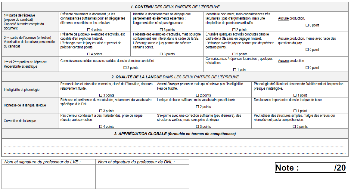 Grille d evaluation dnl