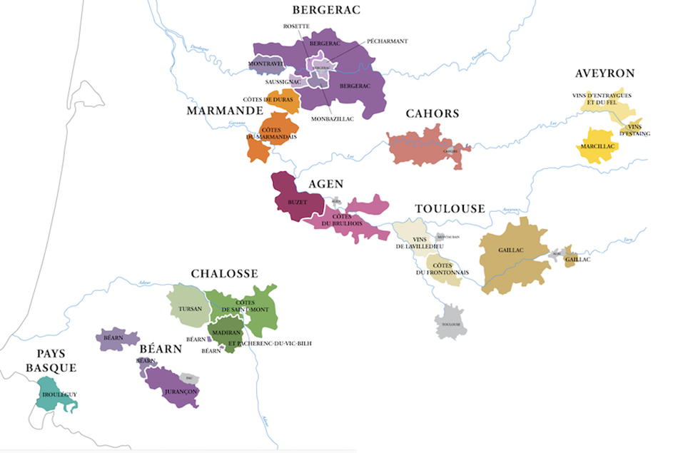 Sud ouest vignoble