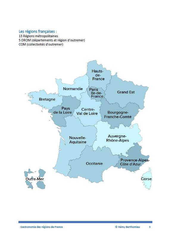 Gastronomie des regions de france table matieres p3